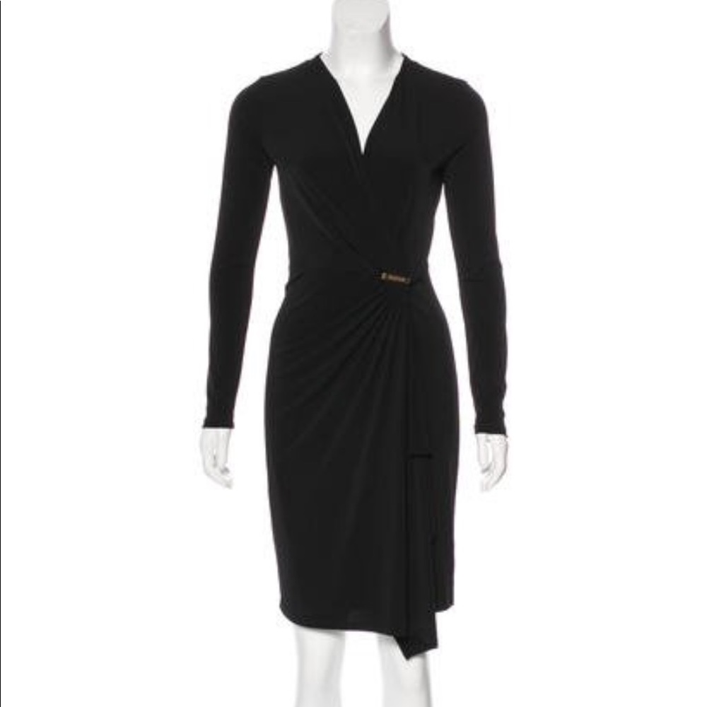 Michael Kors Black Long Sleeve Cocktail Dress